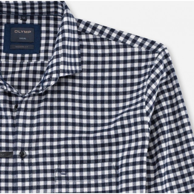 OLYMP CASUAL ΠΟΥΚΑΜΙΣΟ ΜΠΛΕ