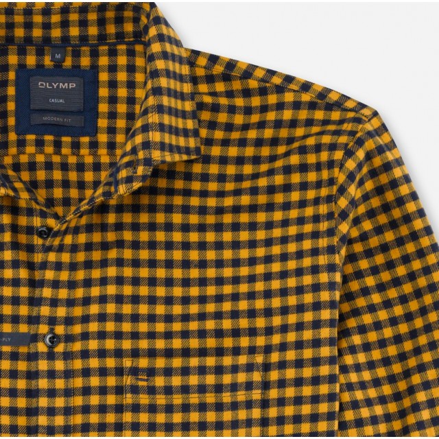 OLYMP CASUAL ΠΟΥΚΑΜΙΣΟ ΚΙΤΡΙΝΟ