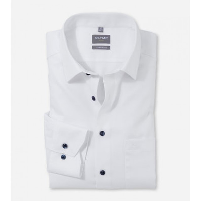 OLYMP LUXOR Πουκάμισο Modern Fit Λευκό