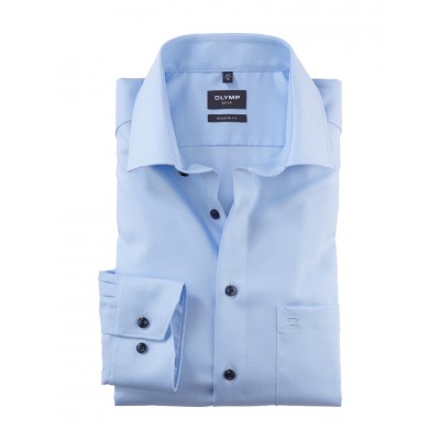 OLYMP LUXOR πουκάμισο Modern Fit χρώμα σιέλ