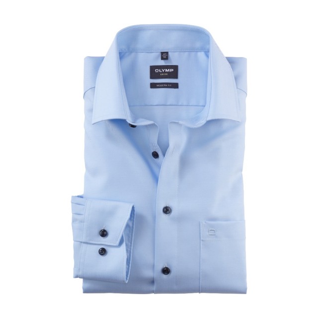 OLYMP LUXOR πουκάμισο Modern Fit χρώμα σιέλ