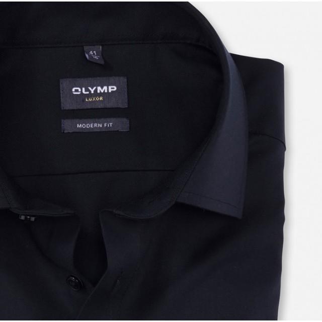 OLYMP Luxor πουκάμισο modern fit χρώμα Μαύρο