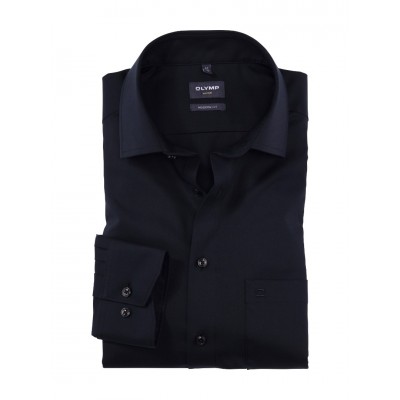 OLYMP Luxor πουκάμισο modern fit χρώμα Μαύρο