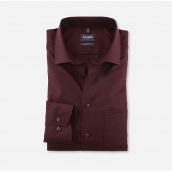 OLYMP Luxor shirt modern fit burgundy color 