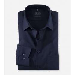 OLYMP ΠΟΥΚΑΜΙΣΟ MODERN FIT ΣΚΟΥΡΟ ΜΠΛΕ