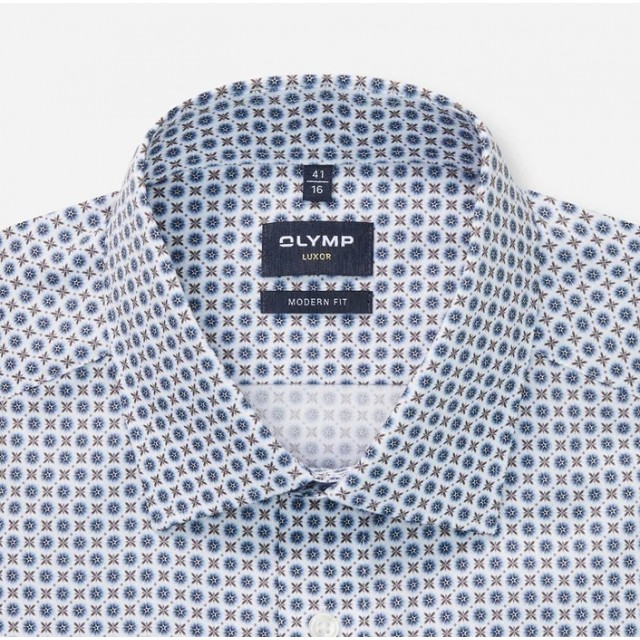 OLYMP ΠΟΥΚΑΜΙΣΟ MODERN FIT ΜΠΛΕ