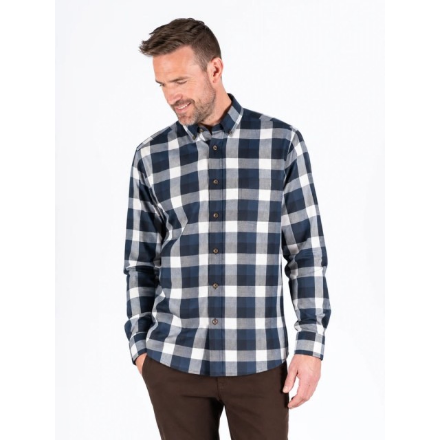 PRE END CHECKED SHIRT BLUE
