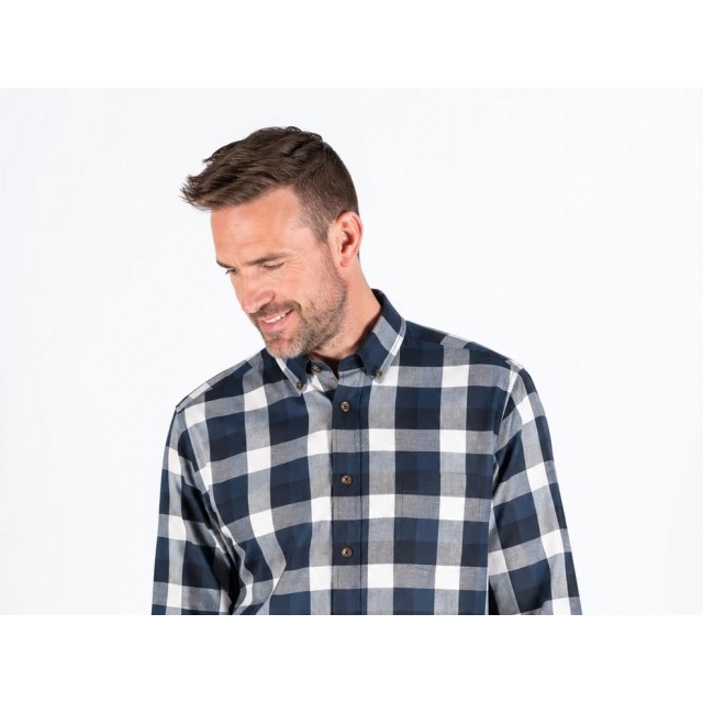 PRE END CHECKED SHIRT BLUE