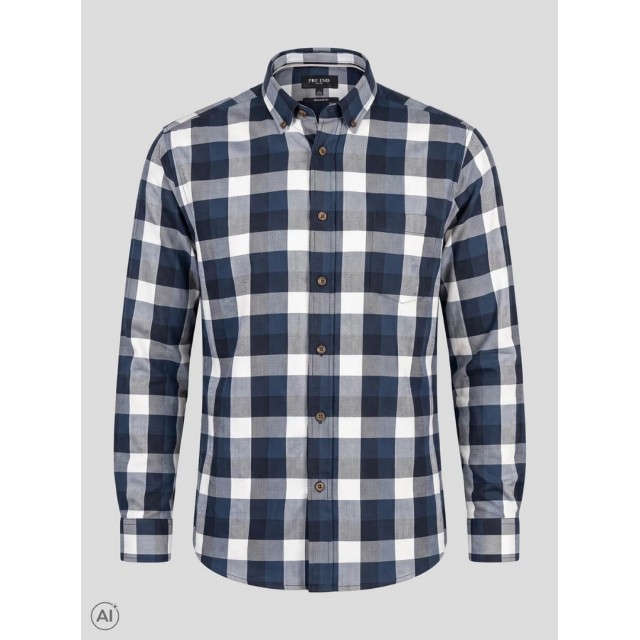 PRE END CHECKED SHIRT BLUE