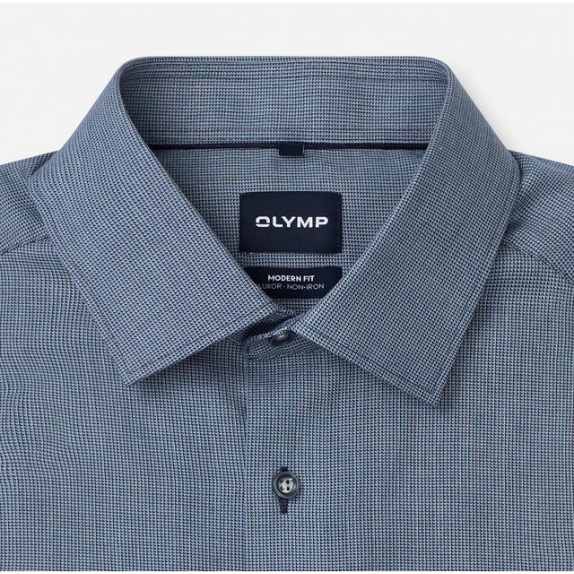OLYMP ΠΟΥΚΑΜΙΣΟ MODERN FIT ΜΠΛΕ NAVY