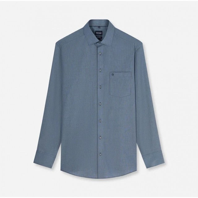 OLYMP ΠΟΥΚΑΜΙΣΟ MODERN FIT ΜΠΛΕ NAVY