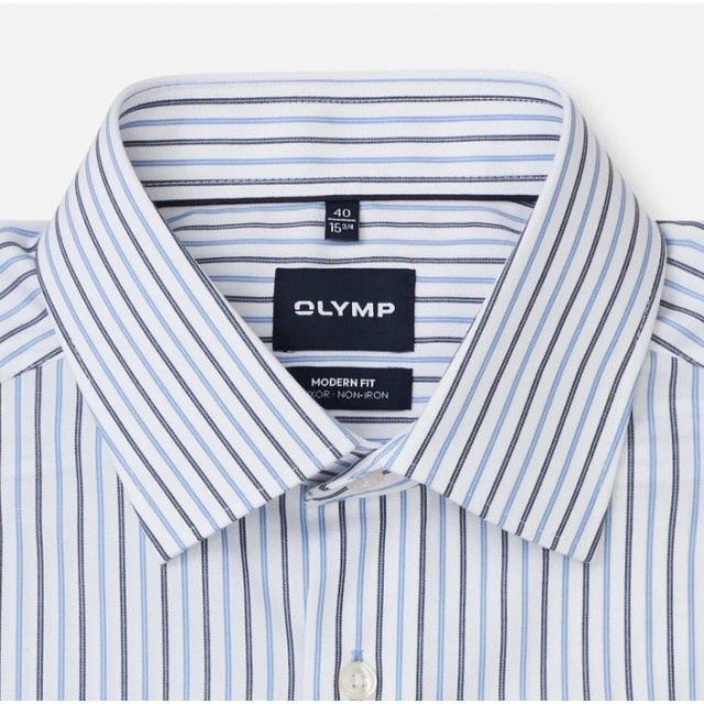 OLYMP ΠΟΥΚΑΜΙΣΟ MODERN FIT ΜΠΛΕ