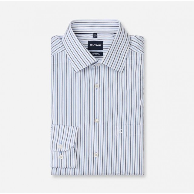 OLYMP ΠΟΥΚΑΜΙΣΟ MODERN FIT ΜΠΛΕ