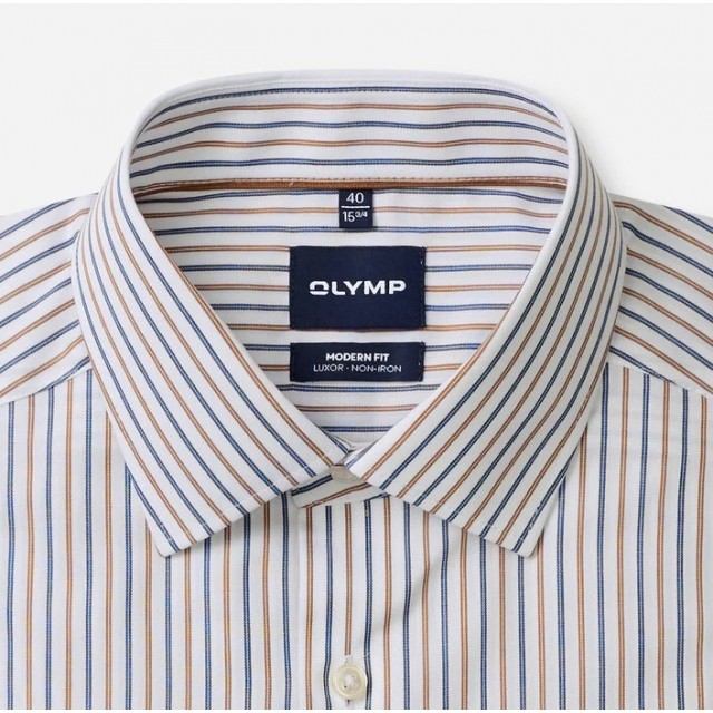 OLYMP SHIRT MODERN FIT ΚΑΦΕ