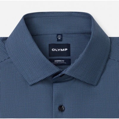 OLYMP ΠΟΥΚΑΜΙΣΟ MODERN FIT ΡΑΦ ΜΠΛΕ