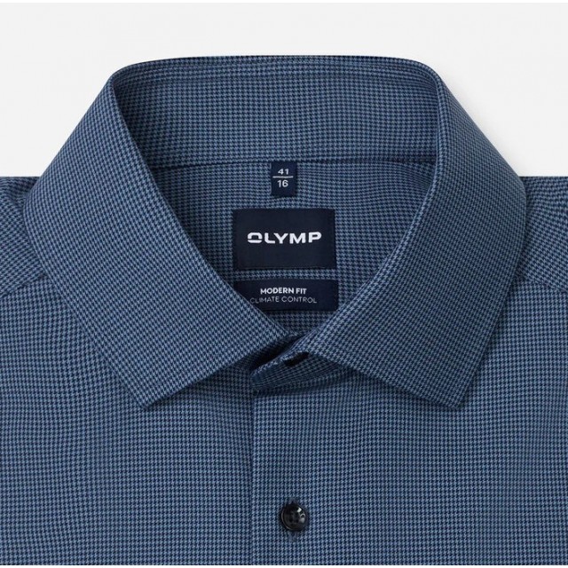 OLYMP ΠΟΥΚΑΜΙΣΟ MODERN FIT ΡΑΦ ΜΠΛΕ