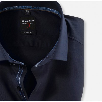 OLYMP Level Five Body Fit, Business Shirt Navy