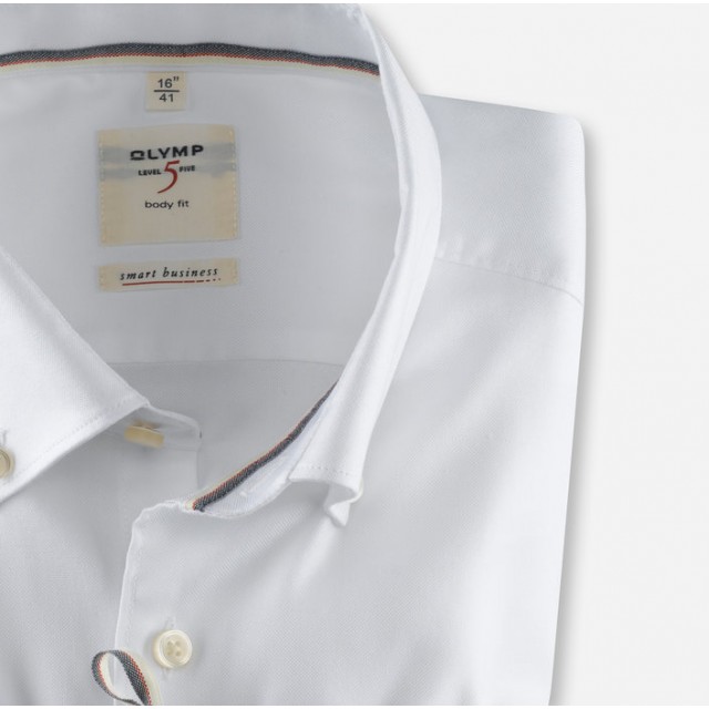 OLYMP Πουκάμισο Level Five Smart Business Λευκό
