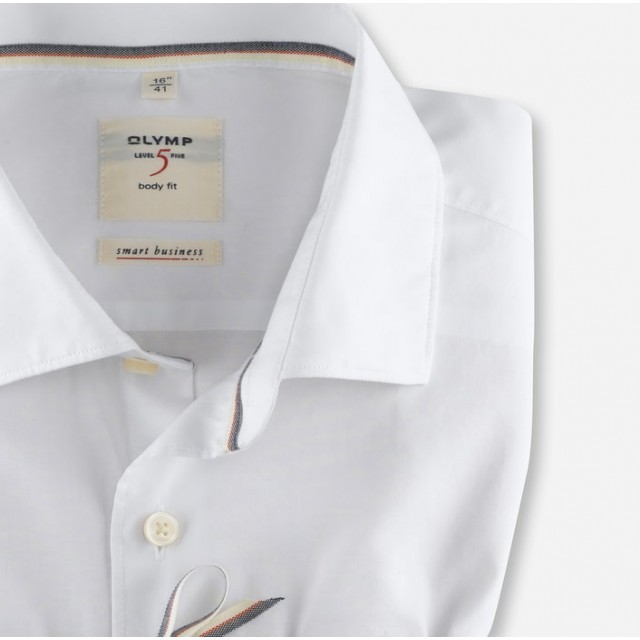 OLYMP Level Five Smart Business Body Fit,Πουκάμισο Λευκό