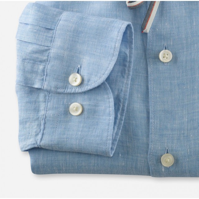 OLYMP Πουκάμισο Level Five Smart Business Body Fit σιέλ