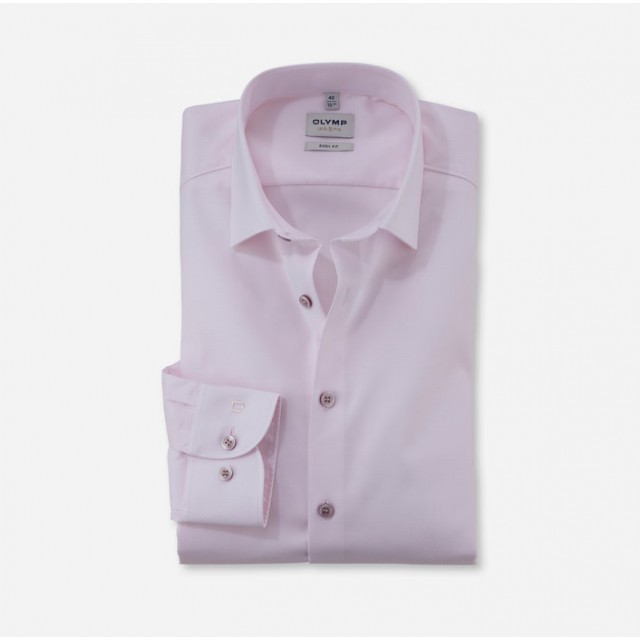 OLYMP ΠΟΥΚΑΜΙΣΟ ΡΟΖ LEVEL FIVE BODY FIT