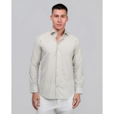 DEZIGN SHIRT STRIPES OLIVE