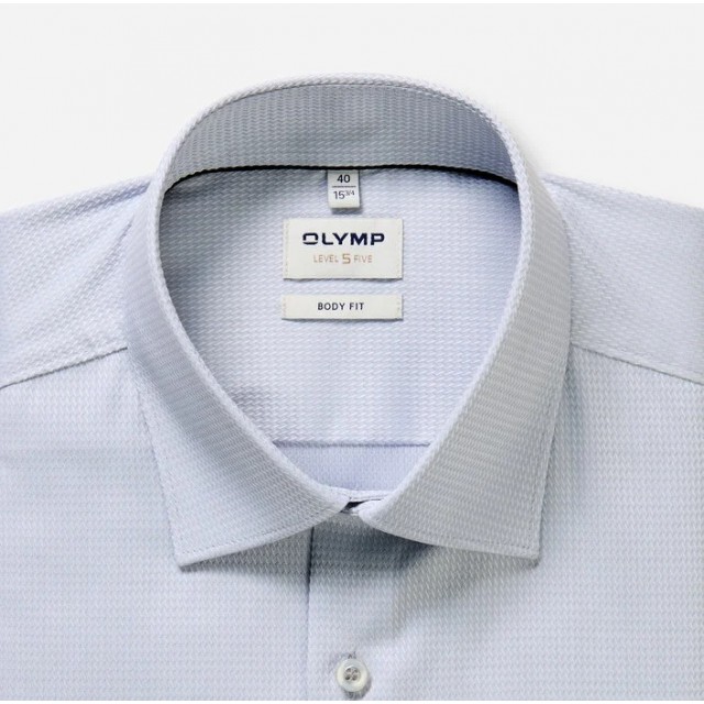 OLYMP ΠΟΥΚΑΜΙΣΟ BODY FIT SILVER GREY