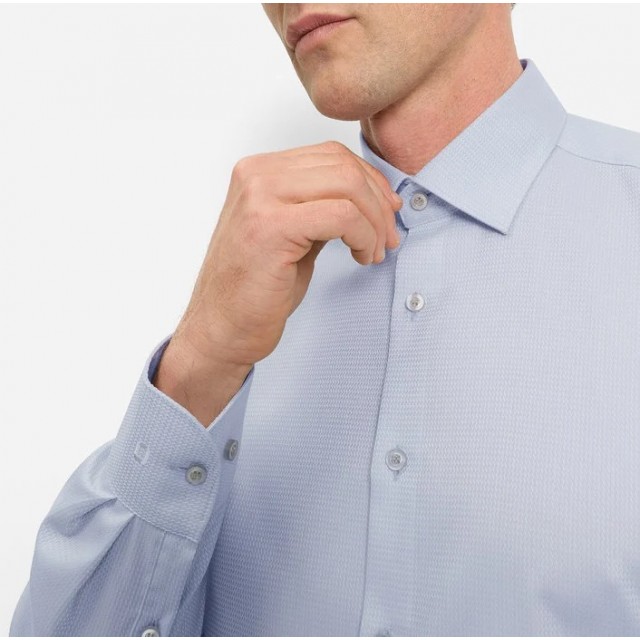 OLYMP ΠΟΥΚΑΜΙΣΟ BODY FIT SILVER GREY