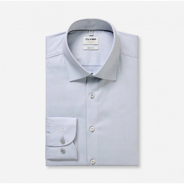 OLYMP ΠΟΥΚΑΜΙΣΟ BODY FIT SILVER GREY