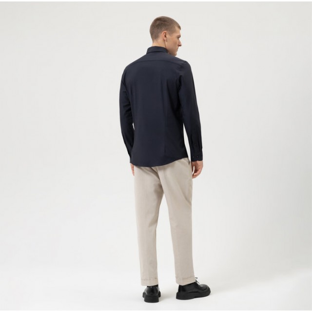 OLYMP Level Five Στενή Γραμμή, Πουκάμισο Μαύρο