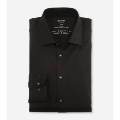 OLYMP Level Five Στενή Γραμμή, Πουκάμισο Μαύρο