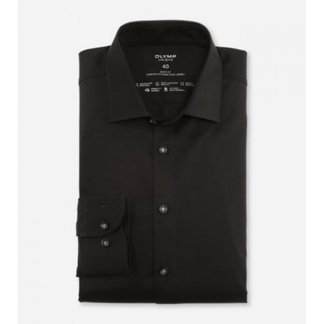 OLYMP Level Five Στενή Γραμμή, Πουκάμισο Μαύρο