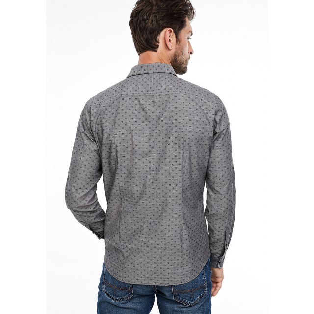 ΠΟΥΚΑΜΙΣΟ ΜΕ ΜΙΚΡΟΣΧΕΔΙΟ ΓΚΡΙ S.OLIVER