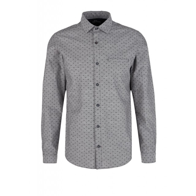 ΠΟΥΚΑΜΙΣΟ ΜΕ ΜΙΚΡΟΣΧΕΔΙΟ ΓΚΡΙ S.OLIVER