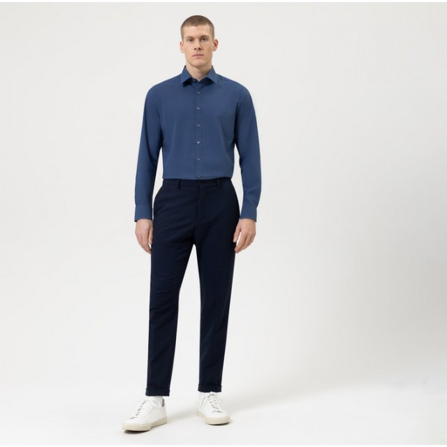 OLYMP Level Five Στενή Γραμμή, Πουκάμισο Μπλέ 