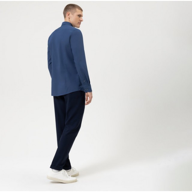 OLYMP Level Five Στενή Γραμμή, Πουκάμισο Μπλέ 