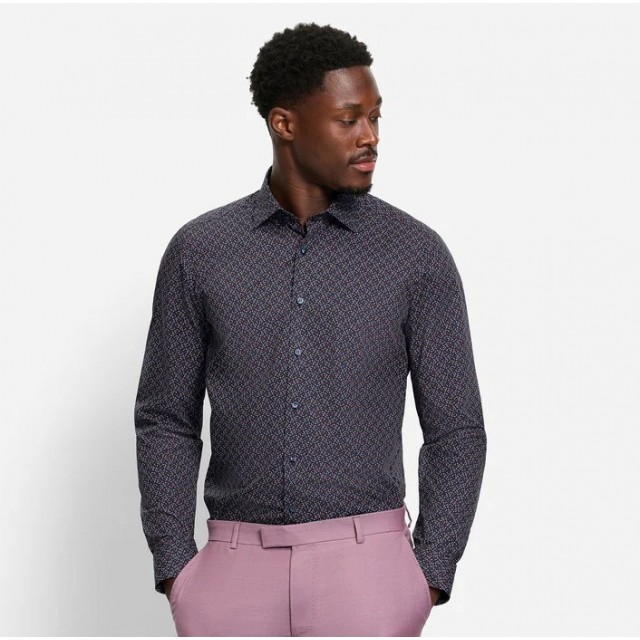 OLYMP ΠΟΥΚΑΜΙΣΟ BODY FIT ΜΠΛΕ