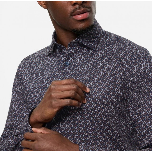 OLYMP ΠΟΥΚΑΜΙΣΟ BODY FIT ΜΠΛΕ