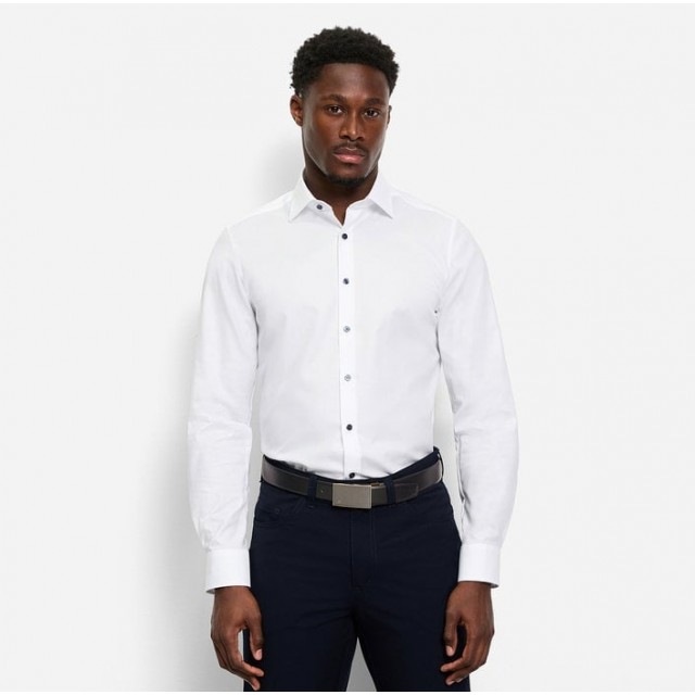 OLYMP ΠΟΥΚΑΜΙΣΟ BODY FIT ΛΕΥΚΟ