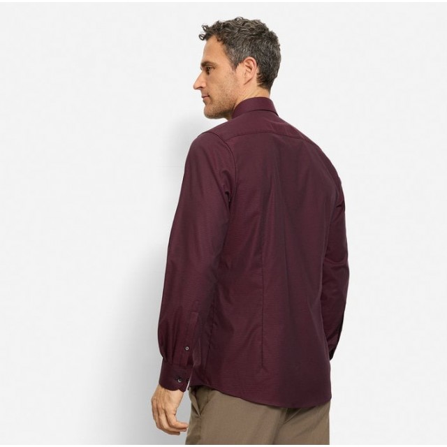 OLYMP ΠΟΥΚΑΜΙΣΟ BODY FIT ΜΠΟΡΝΤΩ