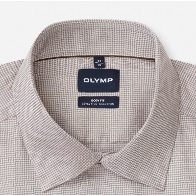 OLYMP SHIRT BODY FIT BROWN