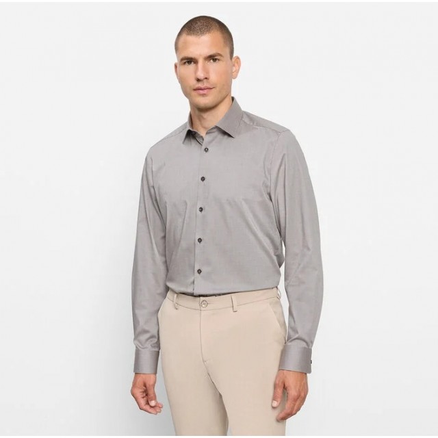 OLYMP SHIRT BODY FIT BROWN