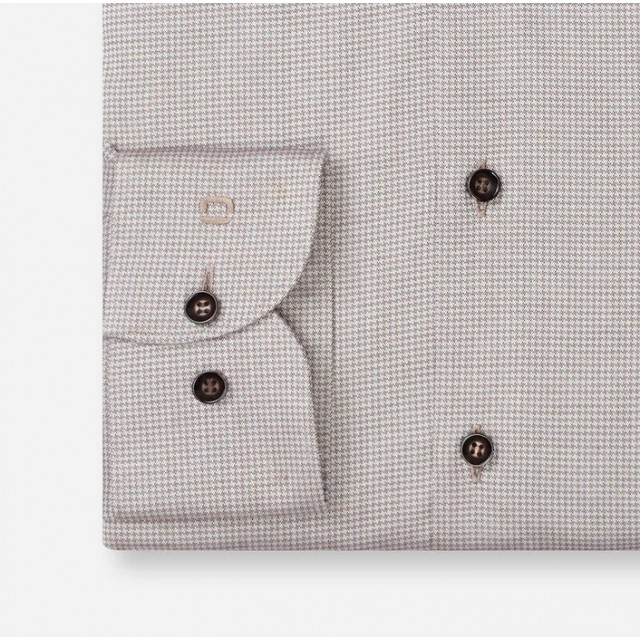 OLYMP SHIRT BODY FIT BROWN