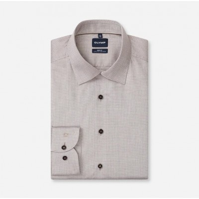 OLYMP SHIRT BODY FIT BROWN