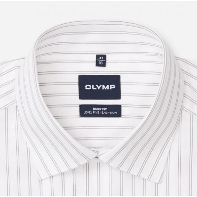 OLYMP SHIRT BODY FIT BROWN