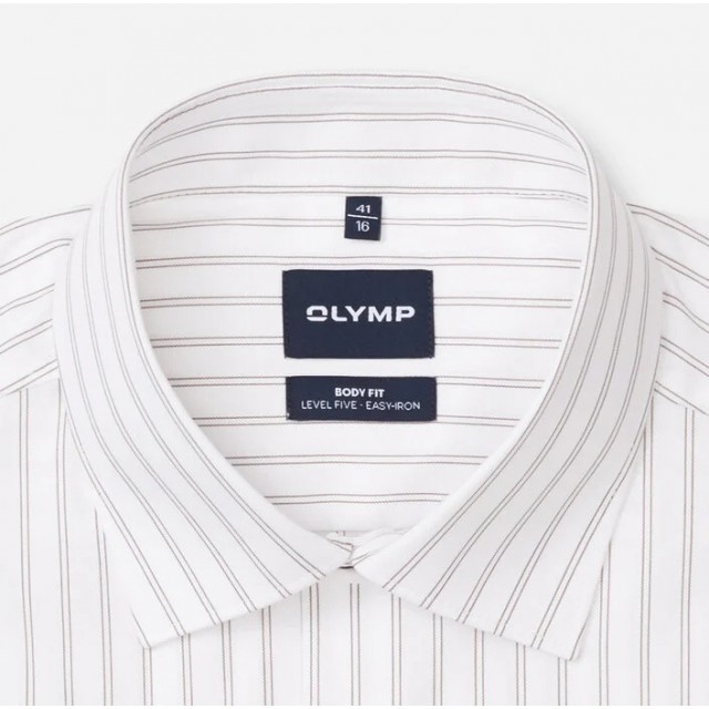 OLYMP SHIRT BODY FIT BROWN