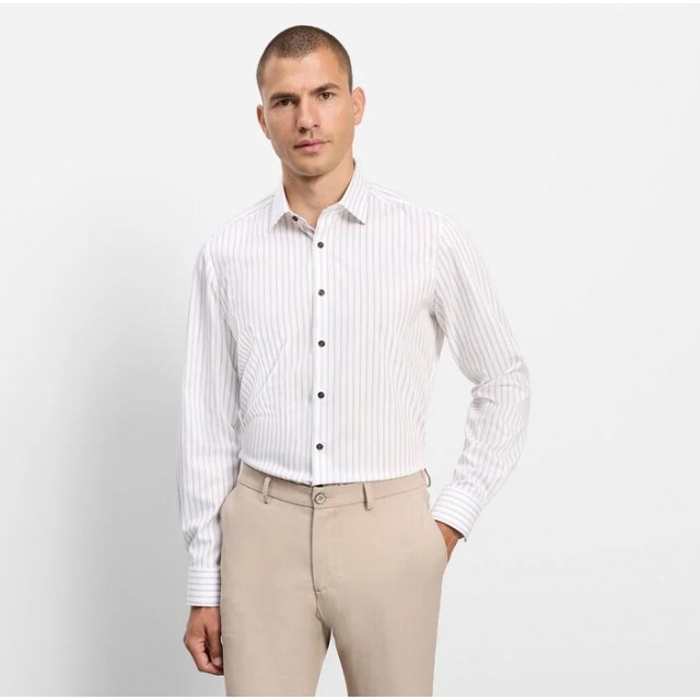 OLYMP SHIRT BODY FIT BROWN