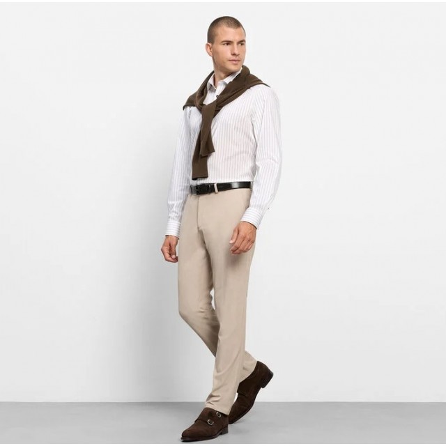OLYMP SHIRT BODY FIT BROWN
