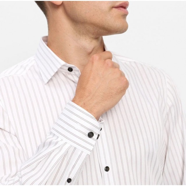 OLYMP SHIRT BODY FIT BROWN