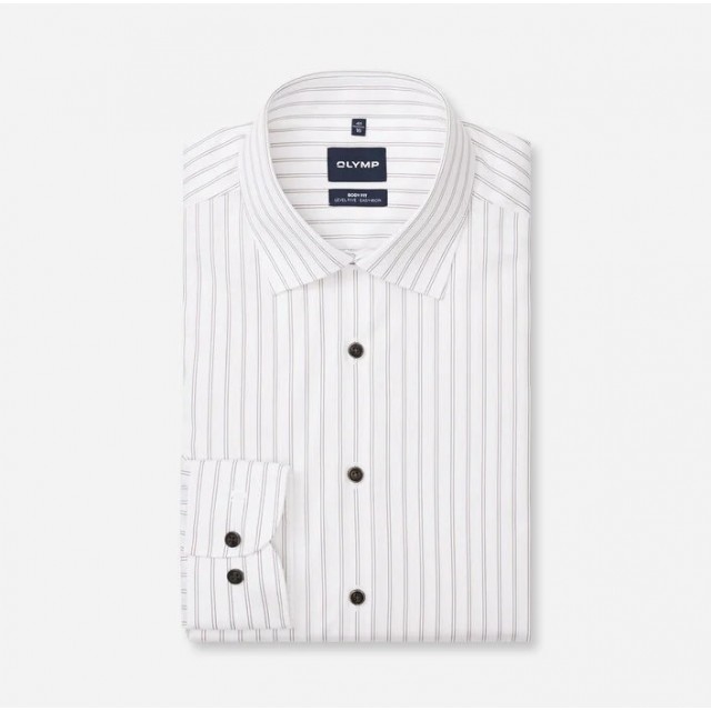 OLYMP SHIRT BODY FIT BROWN